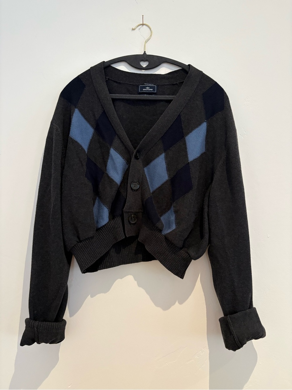 Vintage Dockers Slim Fit Dark Gray Sweater